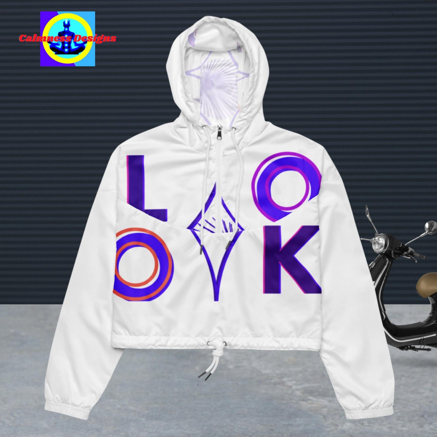 LOOK, Calmness Designer's-Star, Women’s cropped windbreaker