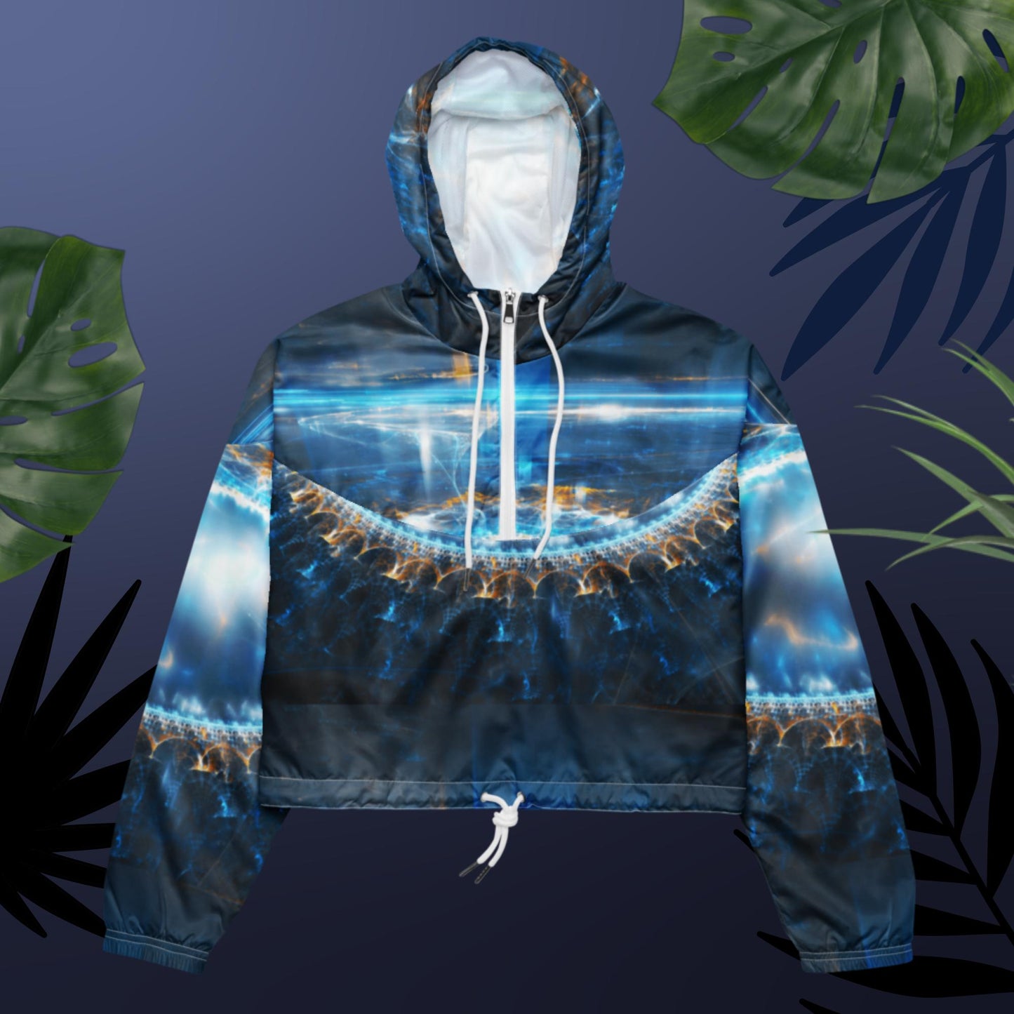 Alien  City Lights,  Women’s cropped windbreaker