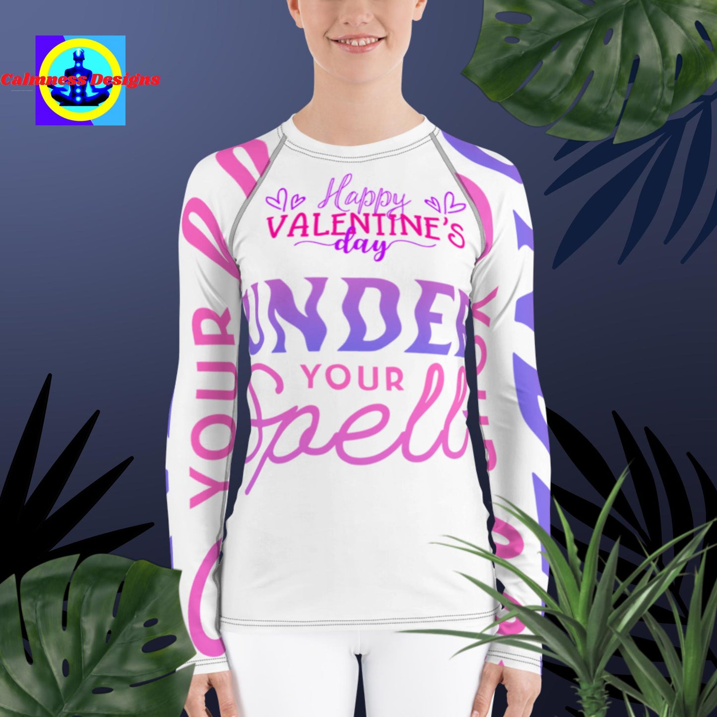 Happy Valentine's Day, Under your spell,  Women's Rash Guard