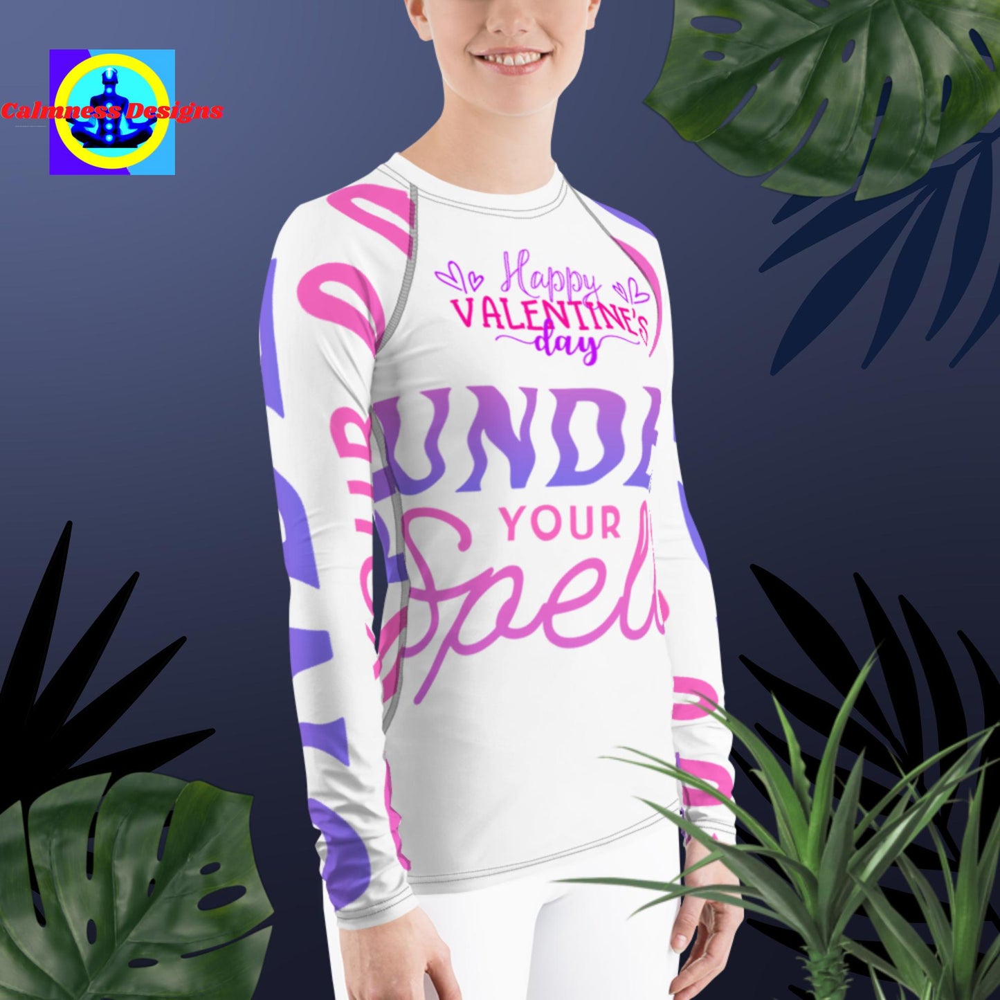 Happy Valentine's Day, Under your spell,  Women's Rash Guard