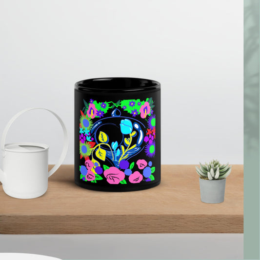 Bauble Terrarium, Authentic Designs, Black Glossy Mug