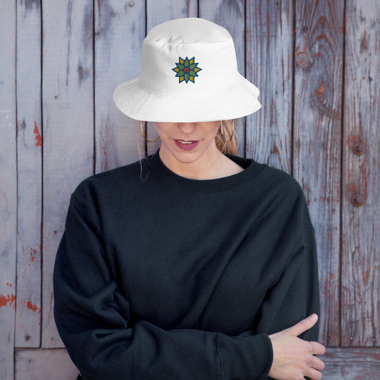 Buddhist Flower Icon, Bucket Hat.