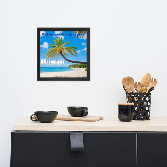 Sunset Beach, Hawaii, calmnessdesign.com,  Framed poster