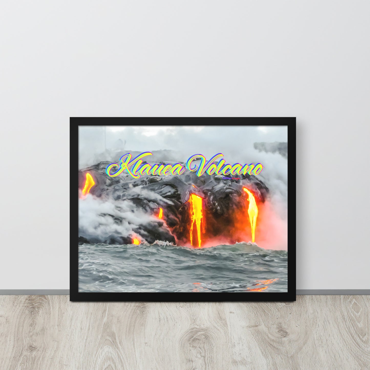 Klauea Volcano in Big Island Hawaii,  Framed poster