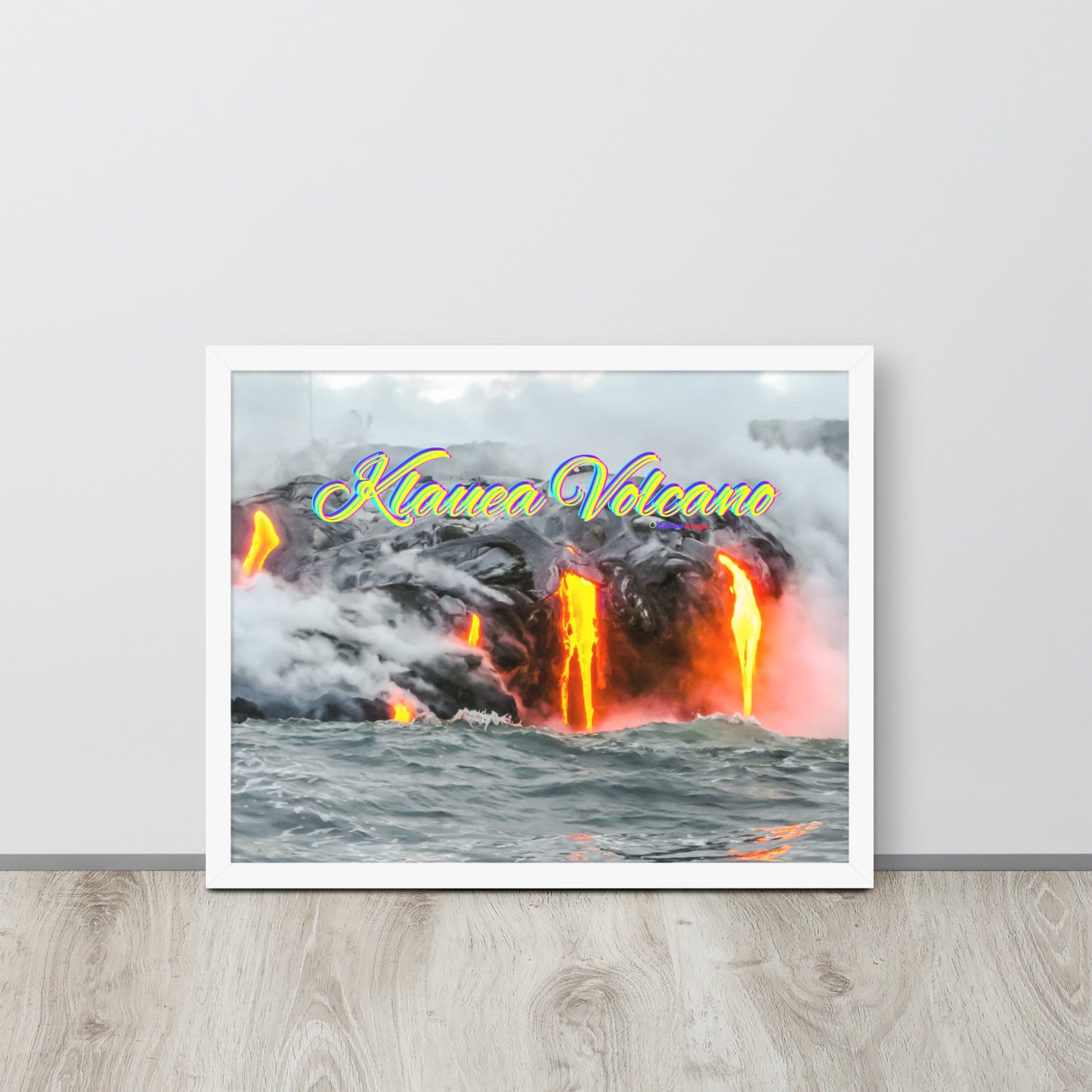 Klauea Volcano in Big Island Hawaii,  Framed poster