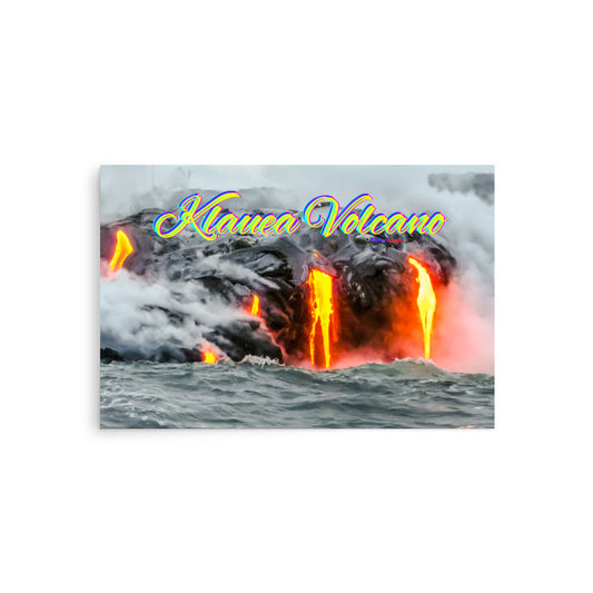 Klauea Volcano in Big Island Hawaii,  Poster