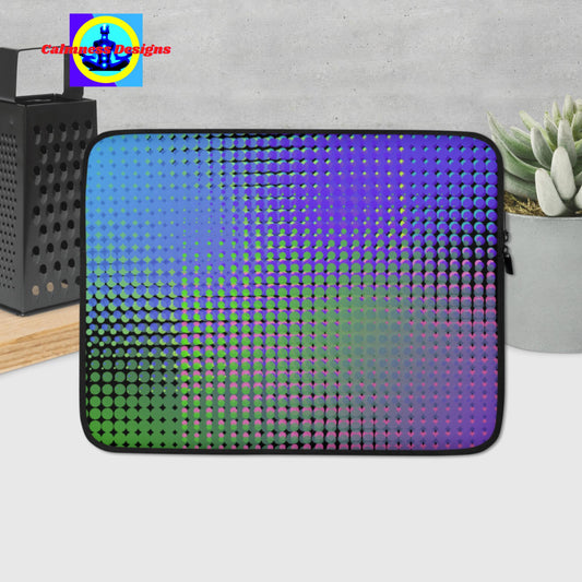 Hafttone Gradient Squares, Laptop Sleeve