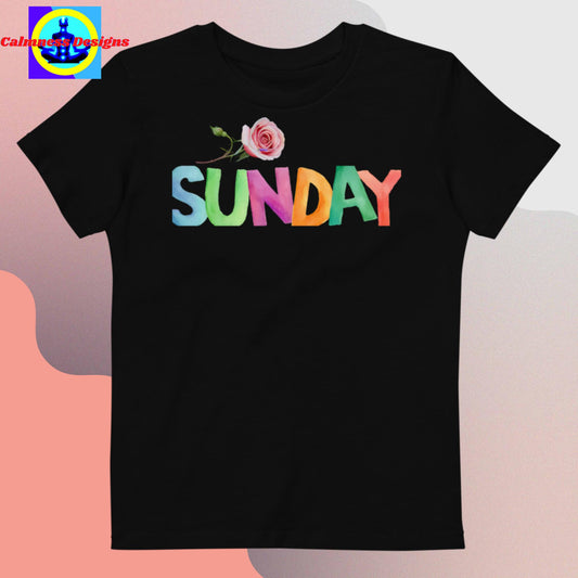 Sunday, Designer's  Styles, Organic cotton kids t-shirt