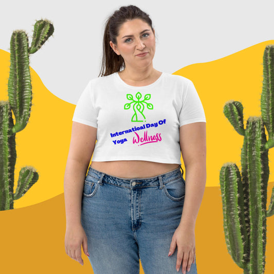 International Day Of Yoga Wellness, Organic Crop Top