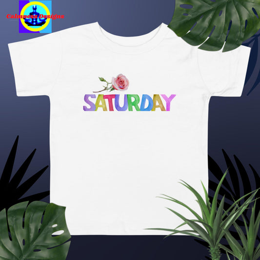 Saturday, Toddler Short Sleeve Tee