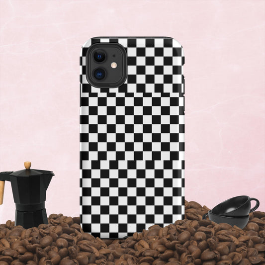 Checkered, Tough iPhone case