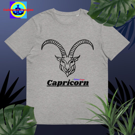 Capricorn, Designer's Styles, Unisex organic cotton t-shirt