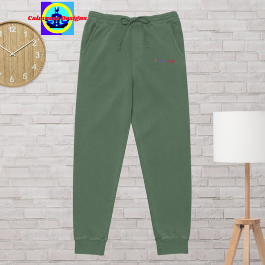 Calmness Designs, Designer's Styles,  Unisex pigment-dyed sweatpants