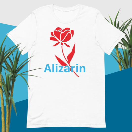 Alizarin, an ORANGE or RED Crystalline, Color's,, Unisex t-shirt