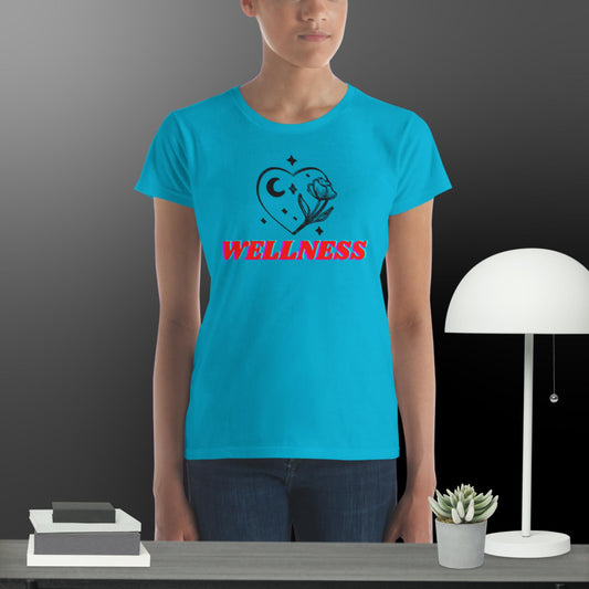 Wellness, Moon-Stars, Rose's, Women's short sleeve t-shirt