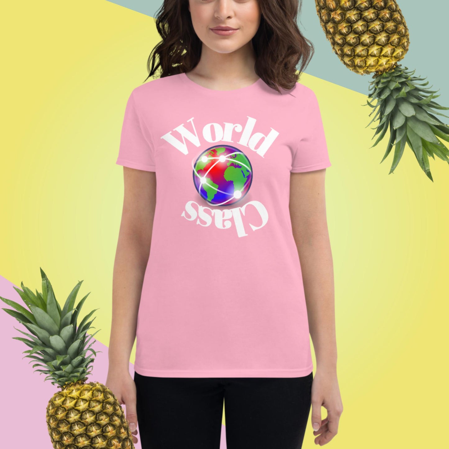 World Class, Globe,, Women's short sleeve t-shirt