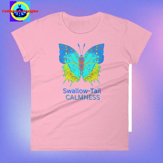 Swallow-Tail, CALMNESS,  Women's short sleeve t-shirt