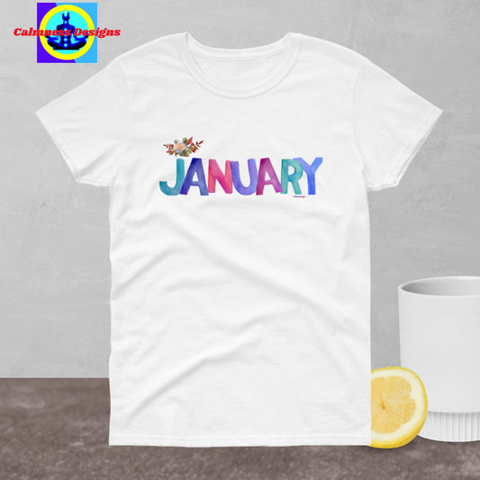 January, Designer's, Women's short sleeve t-shirt