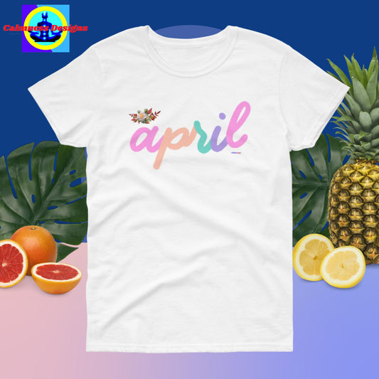 April, Designer's,  Women's short sleeve t-shirt