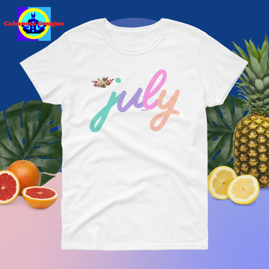 July,  Designer's,  Women's short sleeve t-shirt